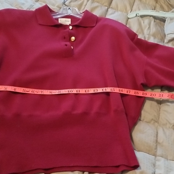 Neiman Marcus maroon sweater - Picture 5 of 7